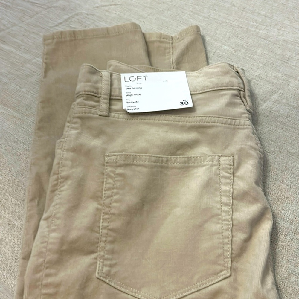LOFT Skinny Pants in Beige